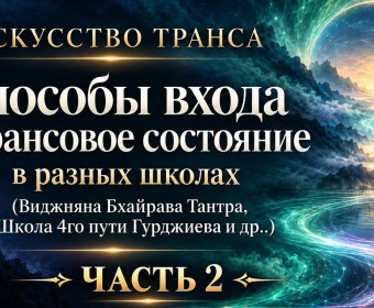 Искусство транса 11. «Способы входа в трансовое состояние. Часть 2»